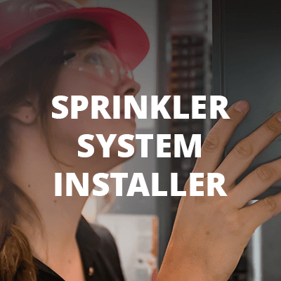 Sprinkler system installer
