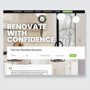 Renomark.ca homepage