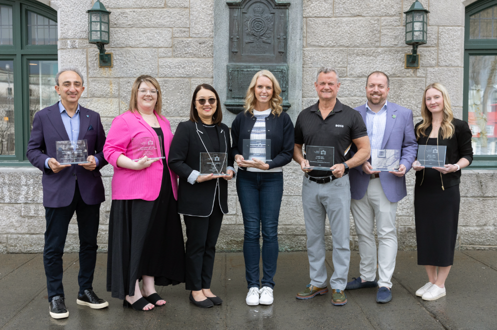 2026 Winners group photo in front of Fairmont Chateau Frontenac