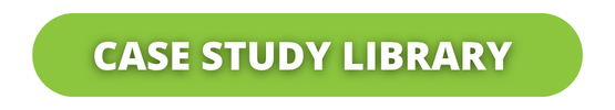 A green rounded rectangular button with the text CASE STUDY LIBRARY in bold white capital letters, highlighting resources from the Towards Net Zero Renovation Initiative.